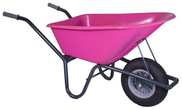 Klus-, Tuinkruiwagen Hummer - Gemonteerd geleverd - 100 liter - Gecoat - Fuchsia