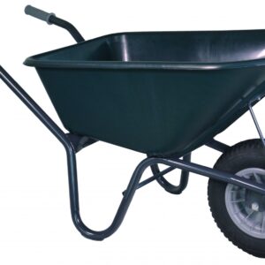 Klus-, Tuinkruiwagen Hummer - Gemonteerd geleverd - 100 liter - Gecoat - Groen