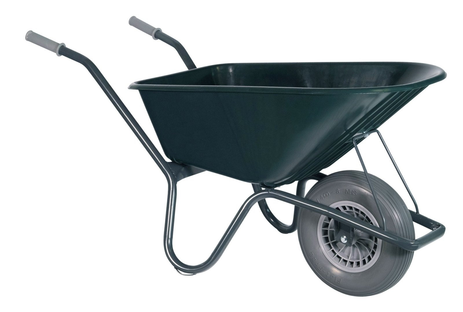 Klus-, Tuinkruiwagen Hummer - Gemonteerd geleverd - 100 liter - Gecoat - Groen - Afbeelding 2