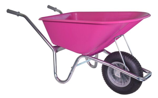 Klus-, Tuinkruiwagen Hummer - Gemonteerd geleverd - 100 liter - Verzinkt - Fuchsia