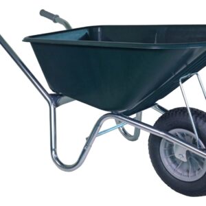 Klus-, Tuinkruiwagen Hummer - Gemonteerd geleverd - 100 liter - Verzinkt - Groen
