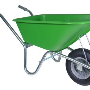 Klus-, Tuinkruiwagen Hummer - Gemonteerd geleverd - 100 liter - Verzinkt - Limegroen