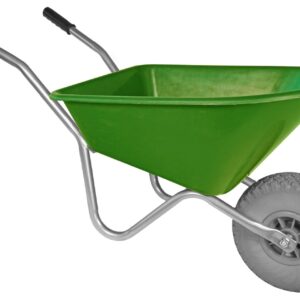 Kinderkruiwagen Hummer - Gemonteerd geleverd - 35 liter - Groen met softwiel