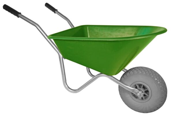 Kinderkruiwagen Hummer - Gemonteerd geleverd - 35 liter - Geel met softwiel - Afbeelding 3