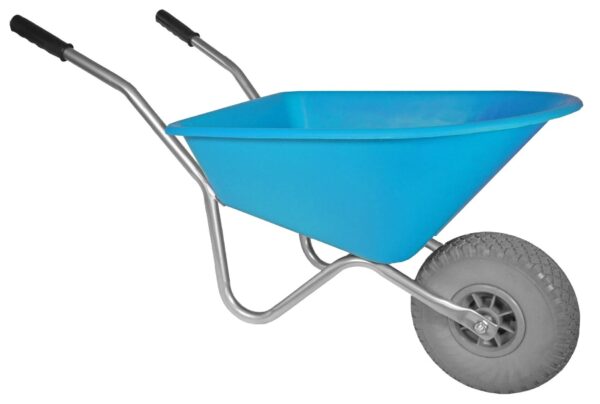 Kinderkruiwagen Hummer - Gemonteerd geleverd - 35 liter - Geel met softwiel - Afbeelding 4