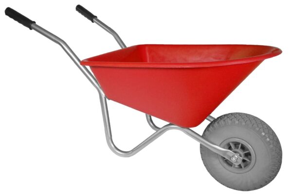 Kinderkruiwagen Hummer - Gemonteerd geleverd - 35 liter - Geel met softwiel - Afbeelding 5