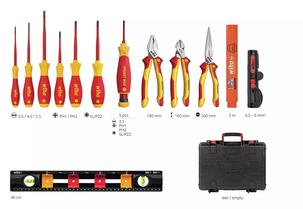 Gereedschapskoffer Electricien Basic WIHA 18-delig - Afbeelding 2