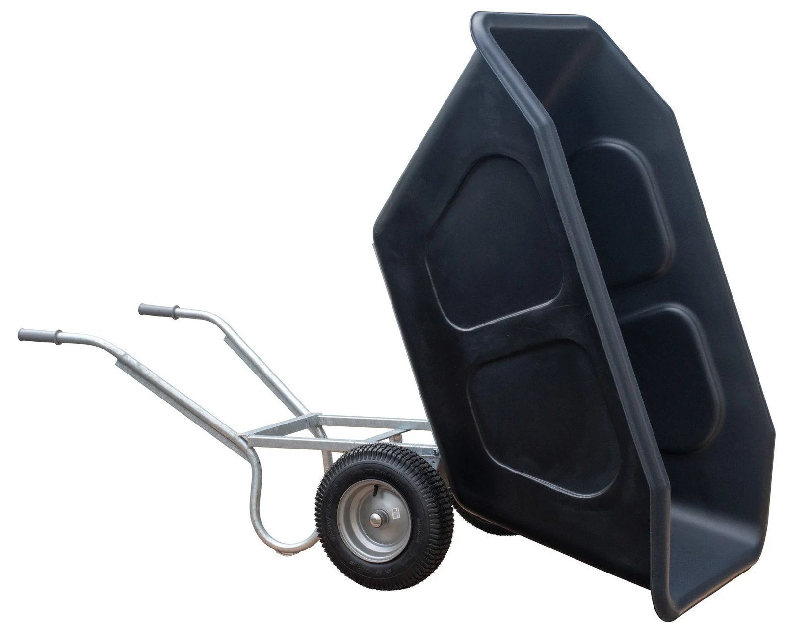 Volumekruiwagen HDPE Hummer - Gemonteerd geleverd - 500 liter - 2 wiel - Afbeelding 2