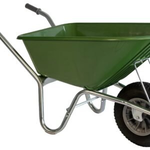 Klus-, Tuinkruiwagen Hummer - Gemonteerd geleverd - 100 liter - Verzinkt - Grasgroen